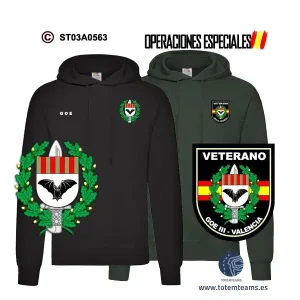 Sudadera-capucha GOE III Valencia - Boina Verde