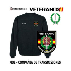 Sudadera-clásica Veterano MOE Compañía de Transmisiones - Boina Verde