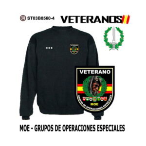 Sudadera-clásica Veterano MOE Grupos de Operaciones Especiales - Boina Verde