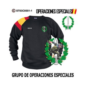 Sudadera-bandera Grupos de Operaciones Especiales GOE – Boina Verde