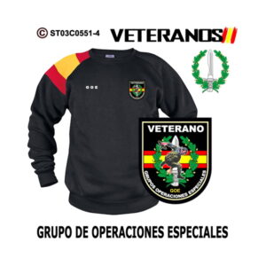 Sudadera-bandera Veterano Grupos de Operaciones Especiales GOE – Boina Verde