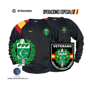 Sudadera-bandera Grupo del Cuartel General MOE - Boina Verde