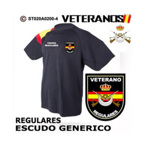 Camiseta-Bandera Veterano Regulares – Escudo Genérico