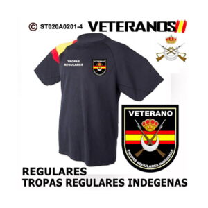 Camiseta-Bandera Veterano Tropas Regulares