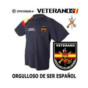 Camiseta-bandera Veterano Orgullo de Ser Español - Legión Española