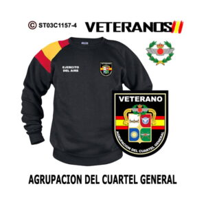 Sudadera-bandera Veterano Agrupación del Cuartel General – Ejercito del Aire