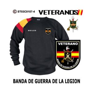 Sudadera-bandera Veterano Banda de Guerra de la Legión - BRILEG