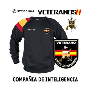 Sudadera-bandera Veterano BRILEG Cía. de Inteligencia