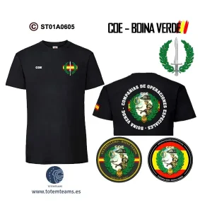 Camiseta-ES COE Guerrillero Boina Verde – Compañías Operaciones Especiales