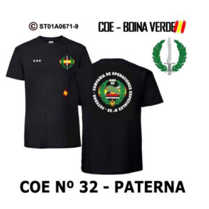 Camiseta-ES COE 32- Paterna – Boina Verde