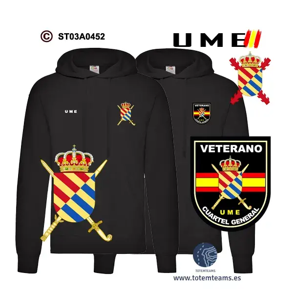 Sudadera-capucha CGUME Cuartel General UME