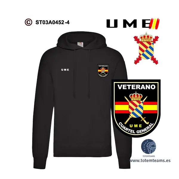 Sudadera-capucha CGUME Cuartel General UME - Imagen 3