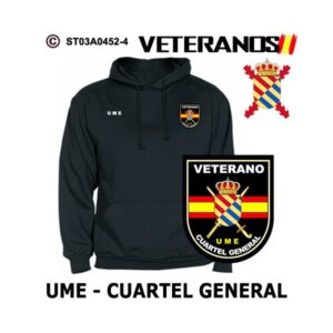 Sudadera-capucha Veterano CGUME Cuartel General UME