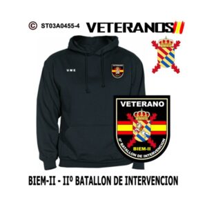 Sudadera-capucha Veterano BIEM II Batallón Intervención de Emergencias UME
