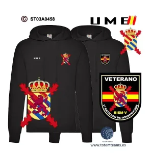Sudadera-capucha BIEM V Batallón Intervención de Emergencias UME