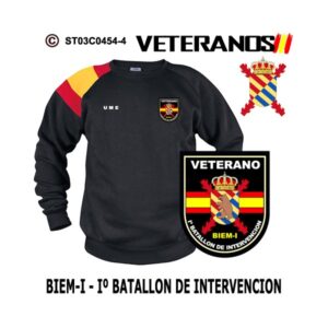 Sudadera-bandera Veterano BIEM I Batallón Intervención de Emergencias UME