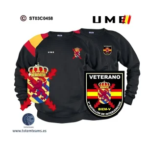 Sudadera-bandera BIEM V Batallón Intervención de Emergencias UME