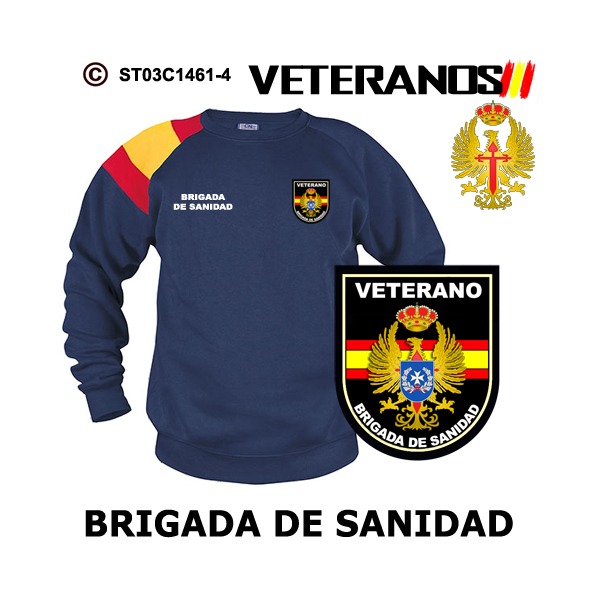 Sudadera-bandera Veterano Brigada de Sanidad - Imagen 3
