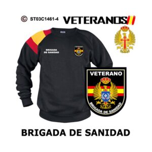 Sudadera-bandera Veterano Brigada de Sanidad