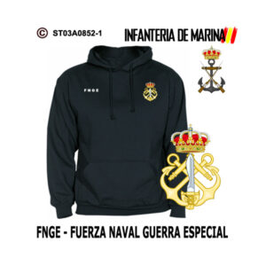 Sudadera-capucha Fuerza Naval Guerra Especial FNGE Infantería de Marina
