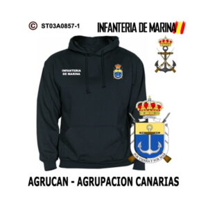 Sudadera-capucha AGRUCAN Infantería de Marina de Canarias