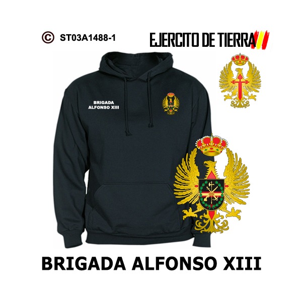 Sudadera-capucha Brigada Alfonso XIII