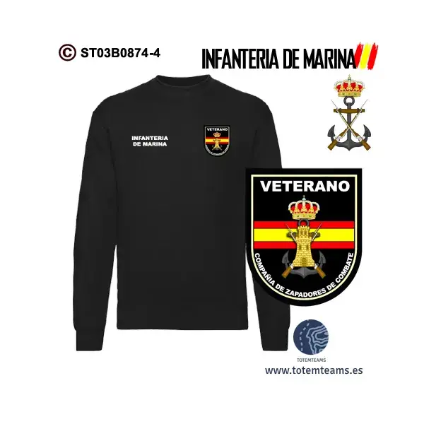 Sudadera-clásica Zapadores de Combate Infantería de Marina - Imagen 3