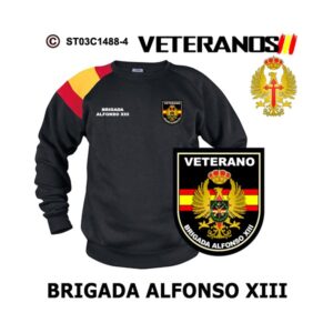 Sudadera-bandera Veterano Brigada Alfonso XIII