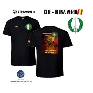 Camiseta-DS COE Guerrillero Boina Verde – Compañías Operaciones Especiales