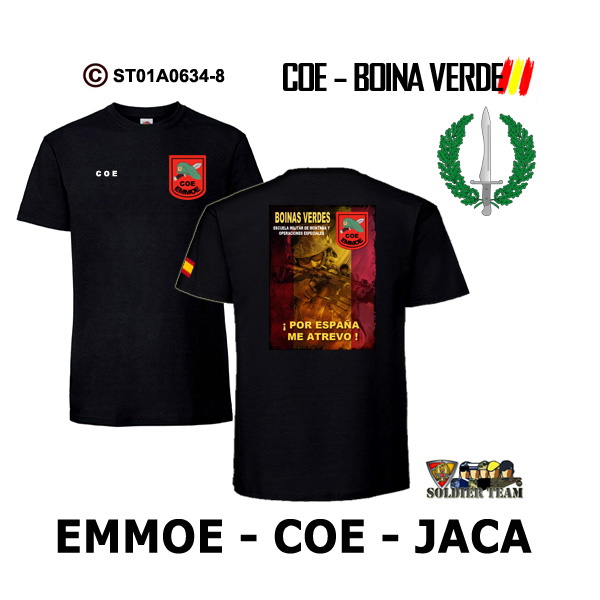 Camiseta-DS EMMOE – COE – Jaca -Boina Verde