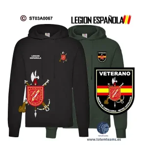 Sudadera-capucha Grupo de Caballería Reyes Católicos Legión Española