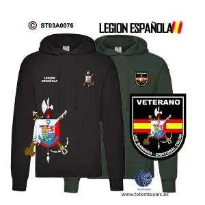 Sudadera-capucha VIIIª Bandera Cristóbal Colon Legión Española