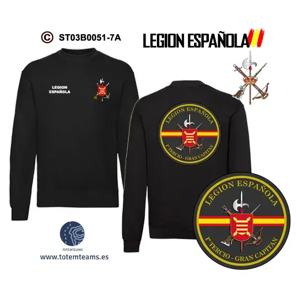 Sudadera-ClásicaES 1º Tercio Gran Capitán – Legión Española - Imagen 4