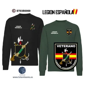 Sudadera-clásica Iª Bandera Comandante Franco – Legión Española