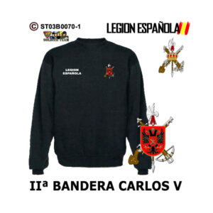 Sudadera-clásica IIª Bandera Carlos V – Legión Española