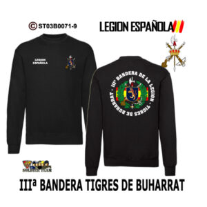 Sudadera-ES IIIª Bandera Tigres Buharrat – Legión Española