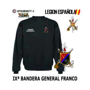 Sudadera-clásica IXª Bandera General Franco Legión Española