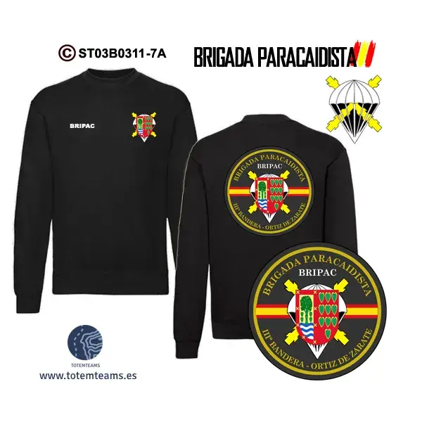 Sudadera-ClásicaES IIIª Bandera Ortiz de Zarate BRIPAC - Imagen 3