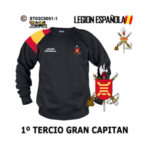 Sudadera-bandera Iº Tercio Gran Capitán – Legión Española