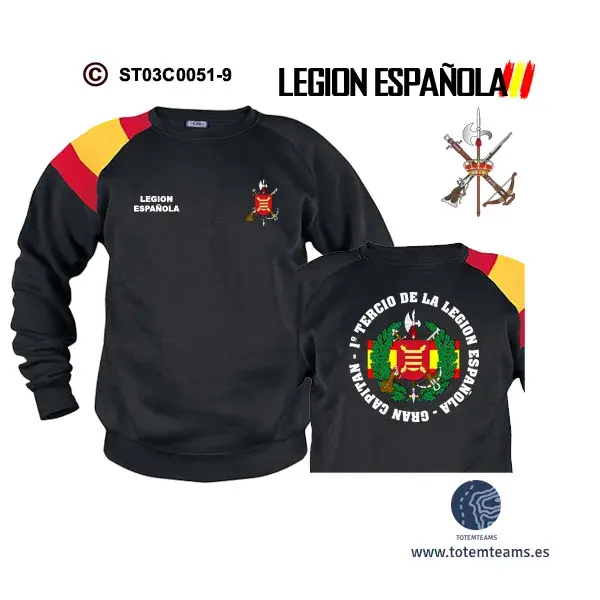 Sudadera-BanderaES 1º Tercio Gran Capitán – Legión Española - Imagen 4