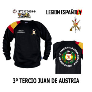 Sudadera-BanderaES 3º Tercio Juan de Austria – Legión Española