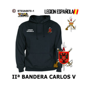 Sudadera-capucha IIª Bandera Carlos V – Legión Española