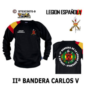 Sudadera-BanderaES IIª Bandera Carlos V - Legión Española