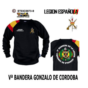 Sudadera-BanderaES Vª Bandera Gonzalo de Córdoba Legión Española