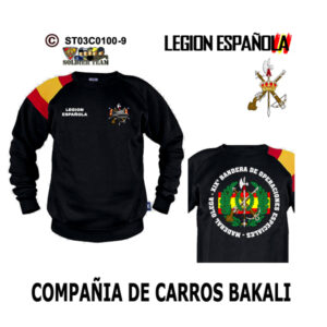 Sudadera-BanderaES Compañía de Carros Bakali - Legión Española