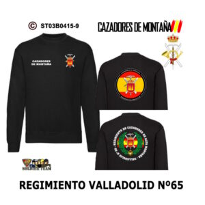 Sudadera-ES Regimiento Valladolid nº 65 – Cazadores de Montaña