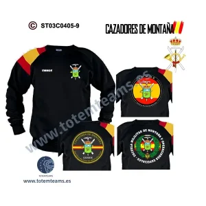 Sudadera-BanderaES EMMOE Escudo Antiguo - Cazadores de Montaña