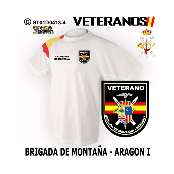 Camiseta Veterano Brigada de Montaña Aragón I – Cazadores de Montaña - Imagen 3