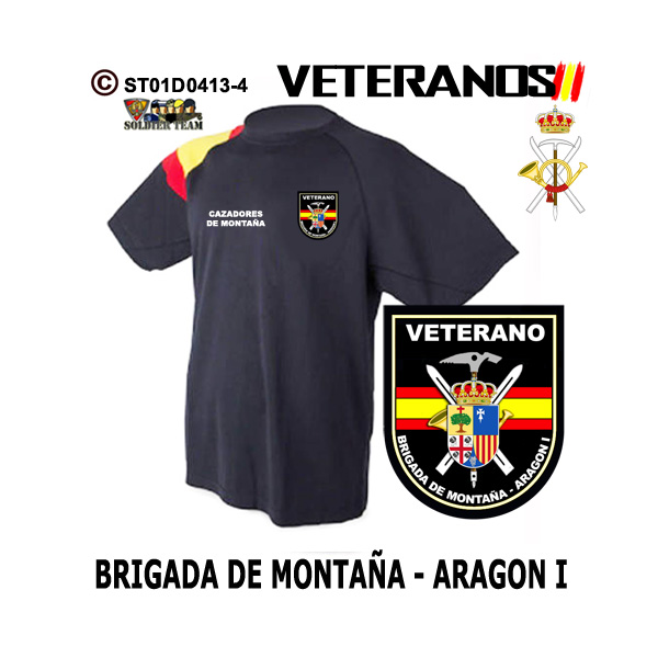 Camiseta Veterano Brigada de Montaña Aragón I – Cazadores de Montaña