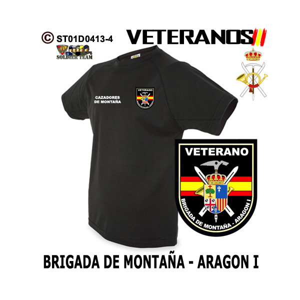 Camiseta Veterano Brigada de Montaña Aragón I – Cazadores de Montaña - Imagen 4